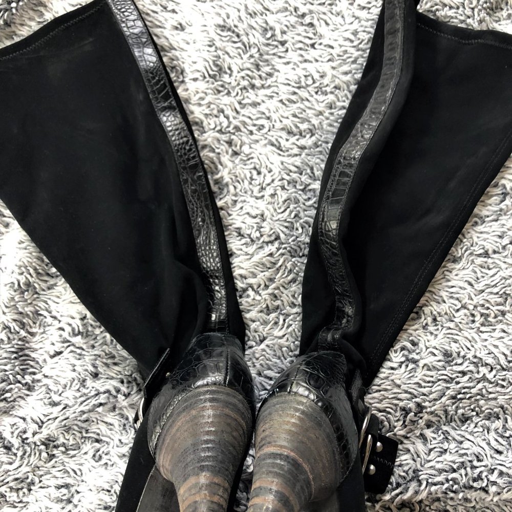 Donald J. Pliner Suede Boots -Vero Cuoio - Picture 4 of 9
